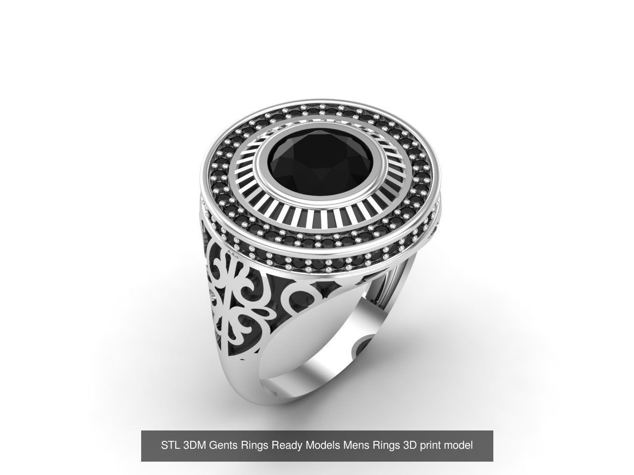 30 Files STL 3DM Gents Rings Ready Models Mens Rings 3D print 3D Model Collection_30