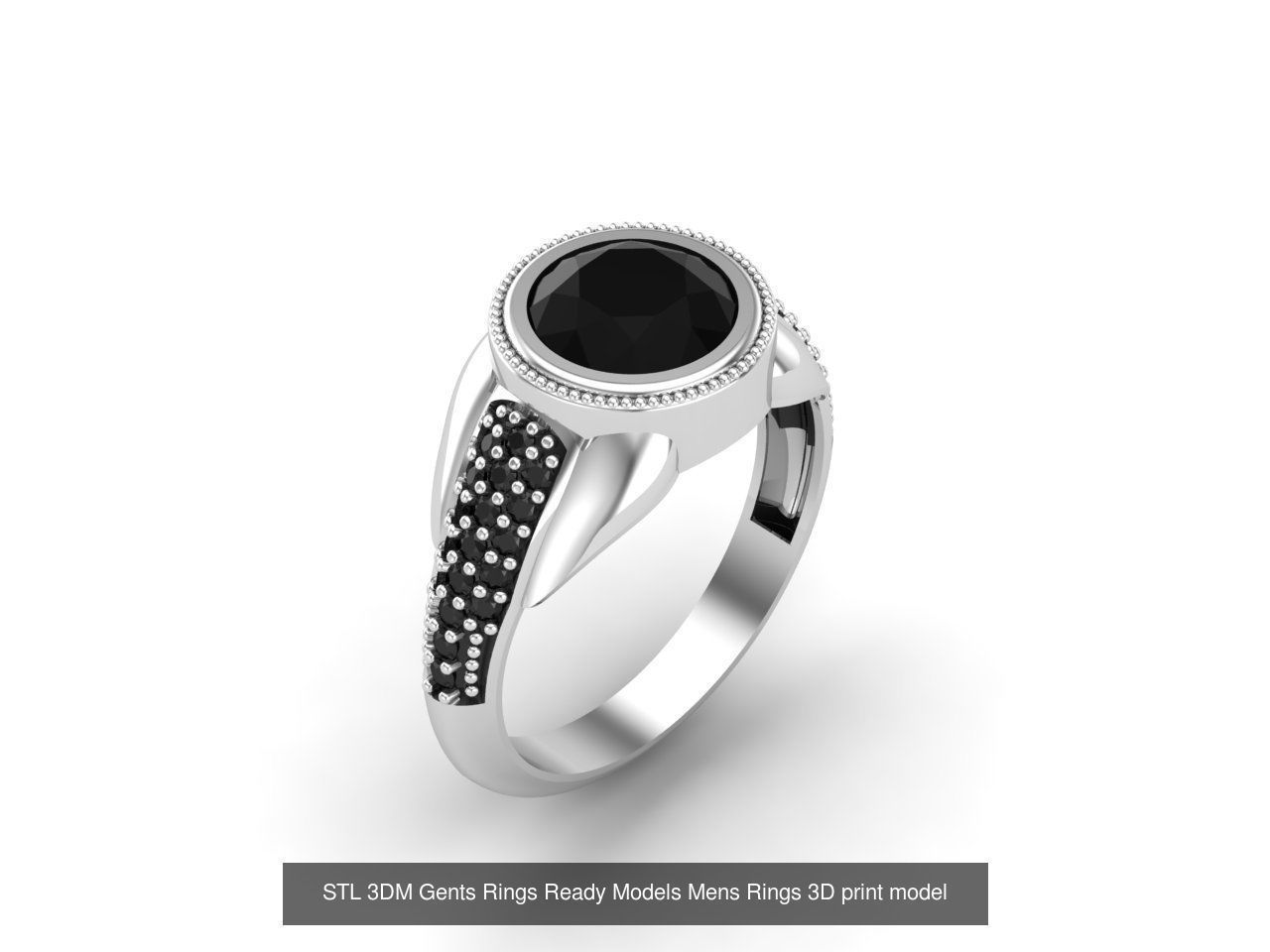 30 Files STL 3DM Gents Rings Ready Models Mens Rings 3D print 3D Model Collection_18