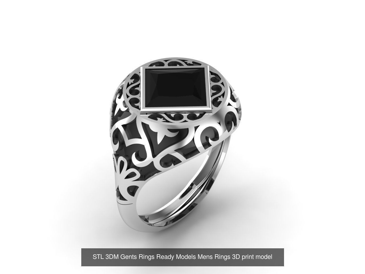 30 Files STL 3DM Gents Rings Ready Models Mens Rings 3D print 3D Model Collection_32