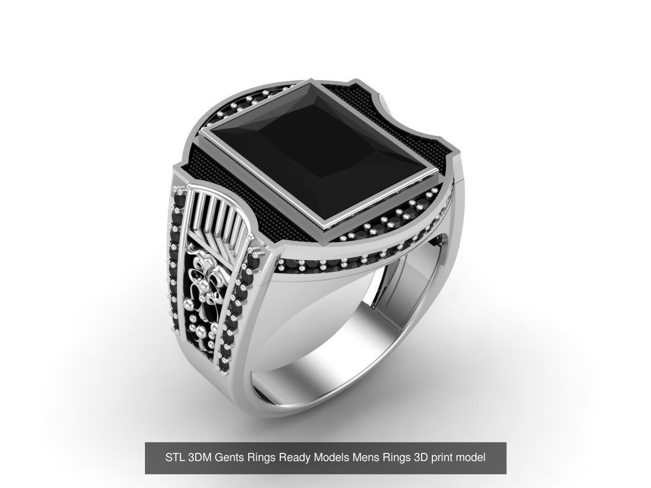 30 Files STL 3DM Gents Rings Ready Models Mens Rings 3D print 3D Model Collection_23