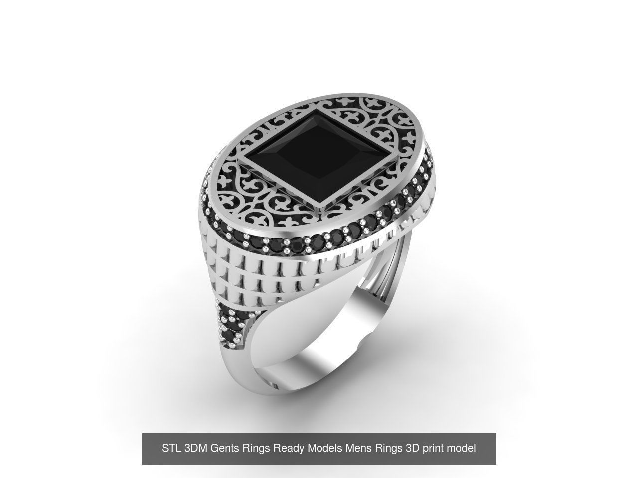 30 Files STL 3DM Gents Rings Ready Models Mens Rings 3D print 3D Model Collection_26