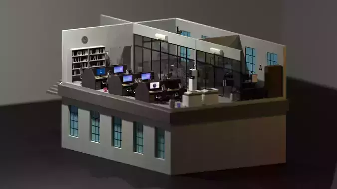 Low Poly - Office Room