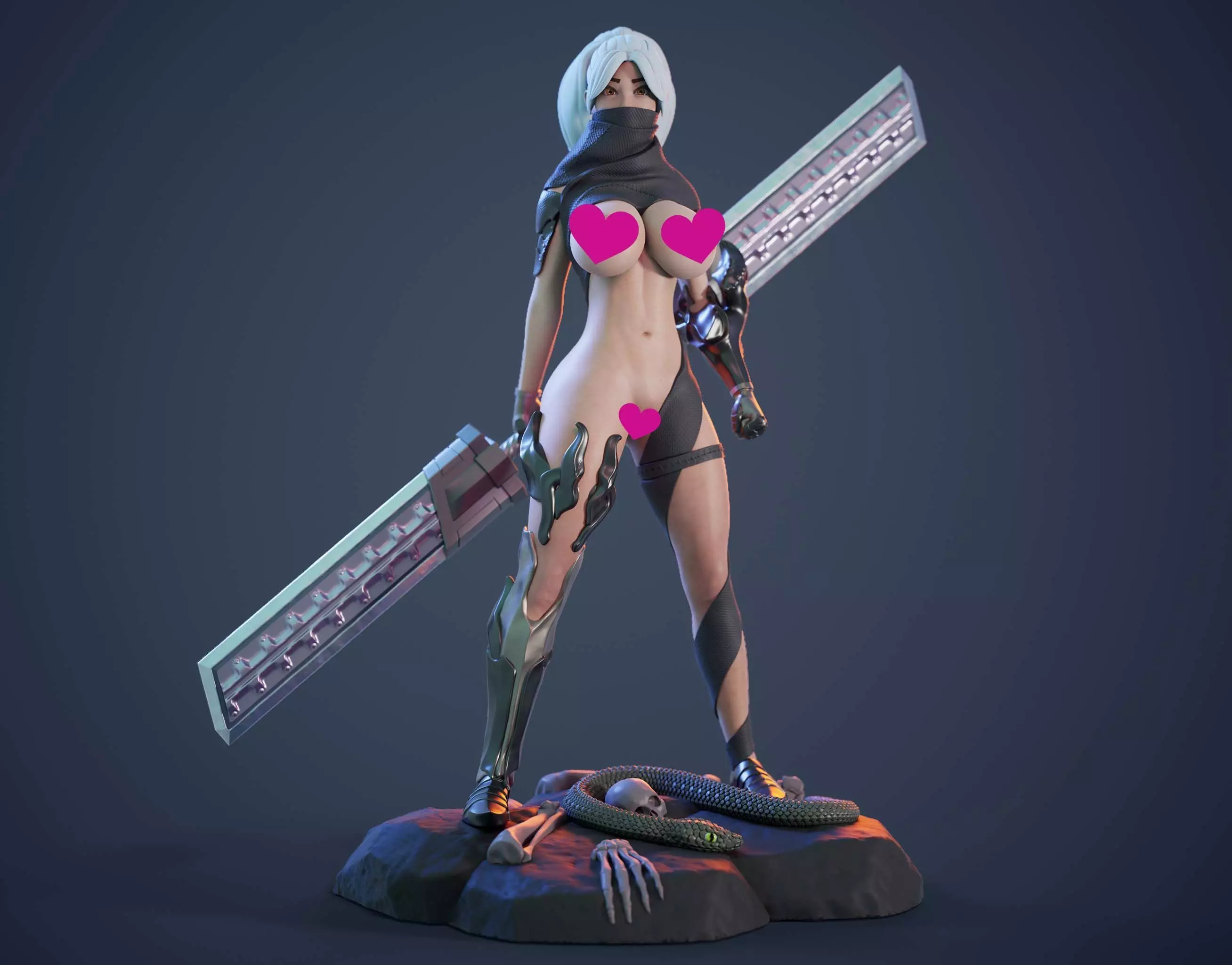 3D Print model - lady warrior - b 3D print model_0