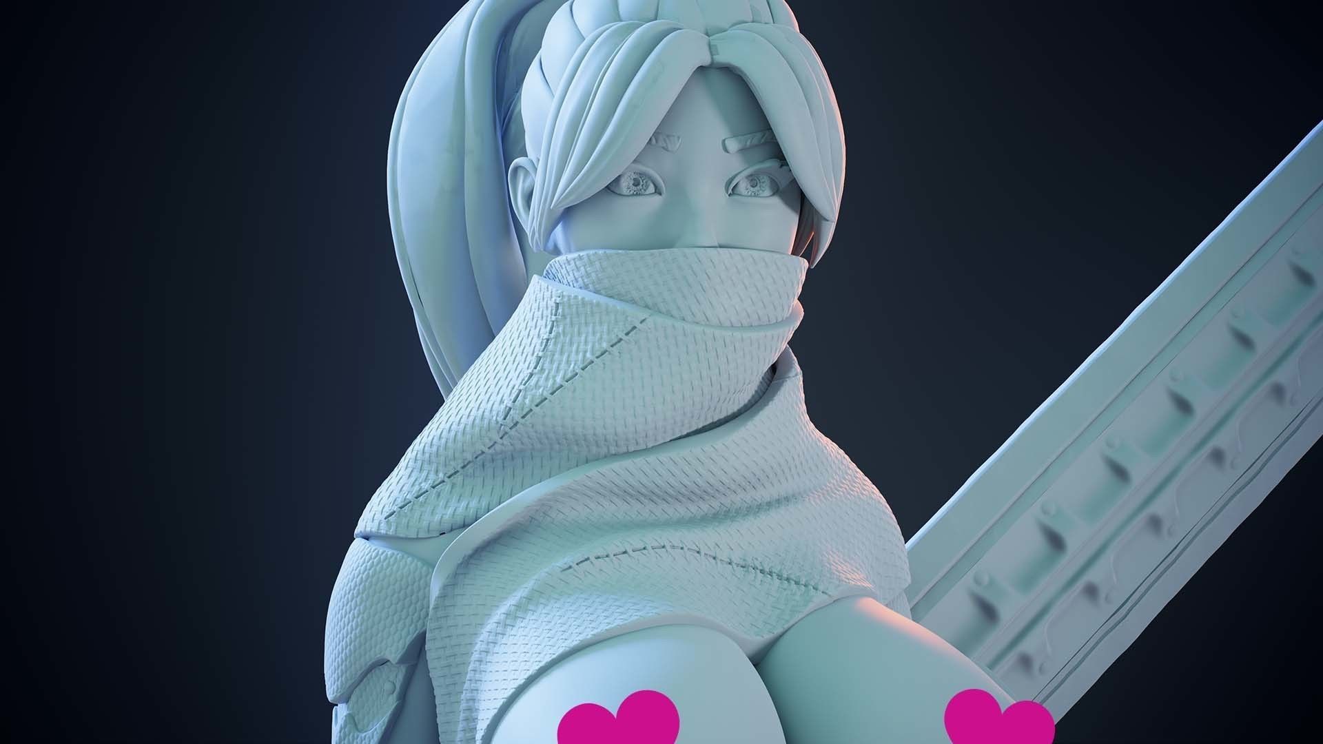 3D Print model - lady warrior - b 3D print model_14