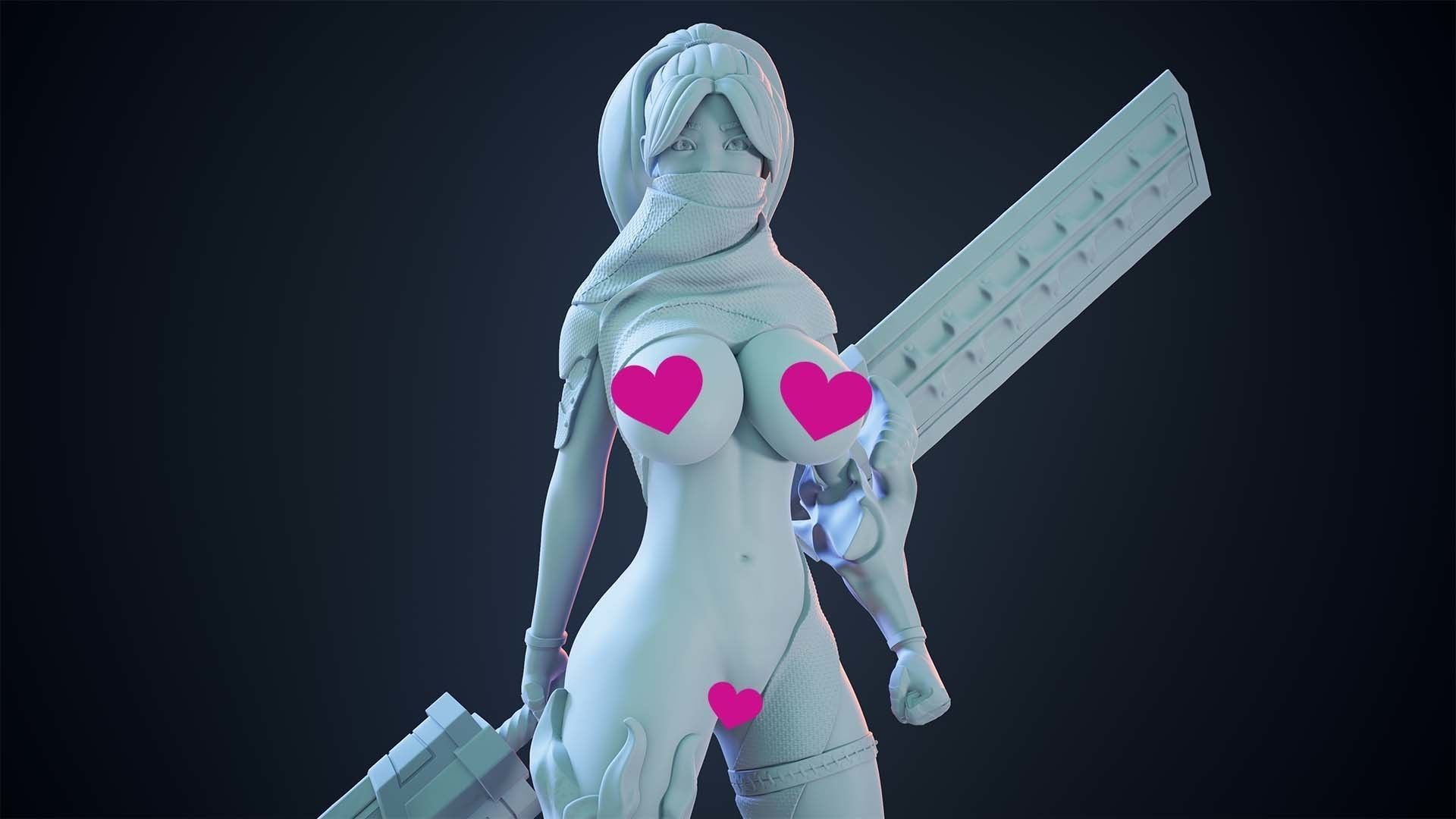 3D Print model - lady warrior - b 3D print model_12