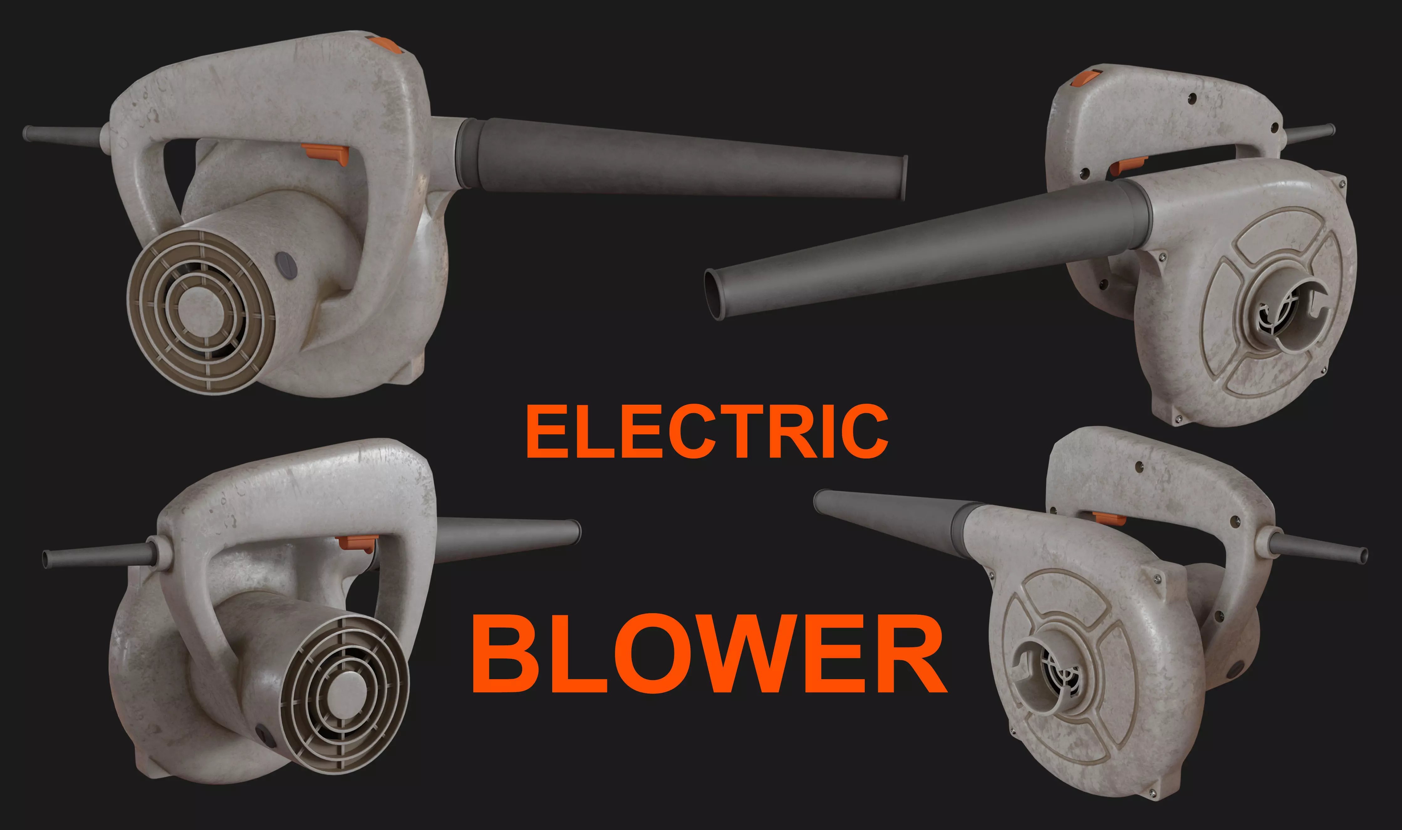 Electric Blower 3D model_0