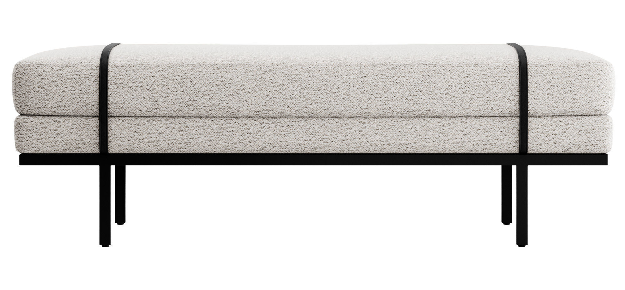 Ronan Modern Bench by Kathy Kuo Home 3D model_12