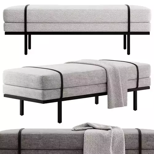 Ronan Modern Bench by Kathy Kuo Home
