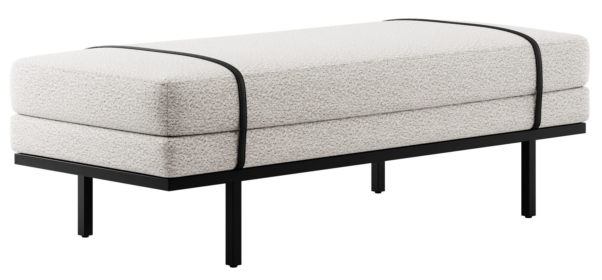 Ronan Modern Bench by Kathy Kuo Home 3D model_6