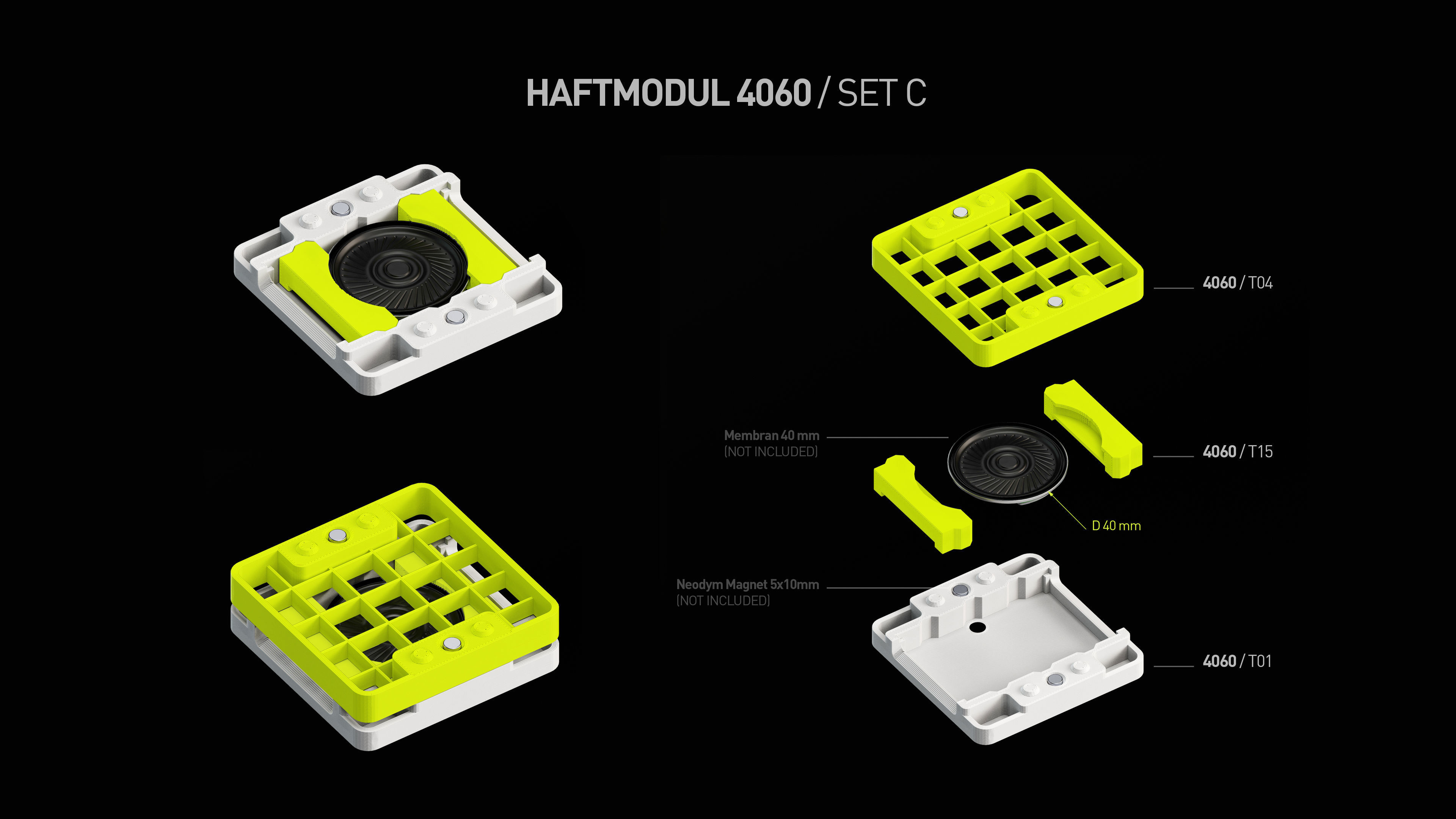 Haftmodul 4060 3D print model_12