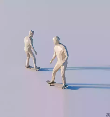Lowpoly Man 003 3D model