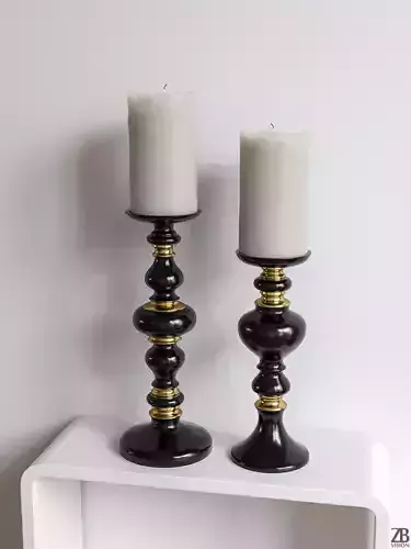 Z Gallerie Emerson Pillar Candle Holder 3D model