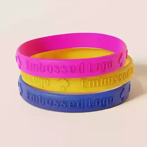 Silicone Wristband Low-poly 3D model