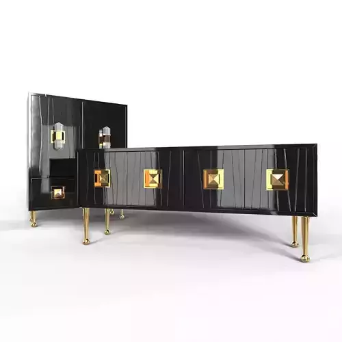 Crawford consol cabinet by Jonathan Adler