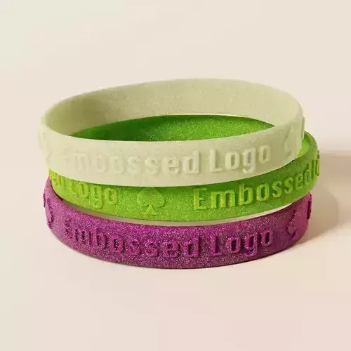 Silicone Wristband Low-poly 3D model
