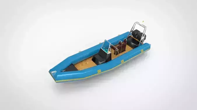 Rigid Inflatable Boat 3D model