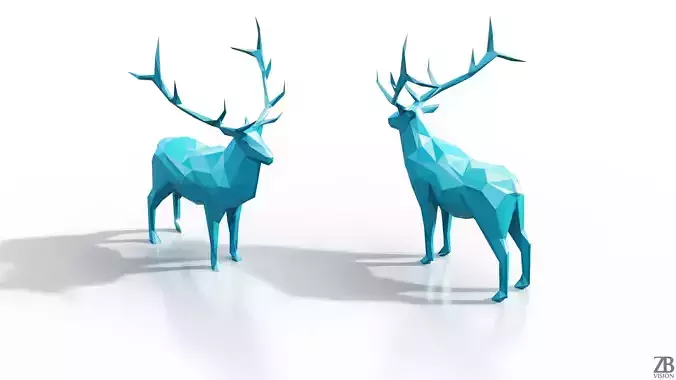 Lowpoly Elk