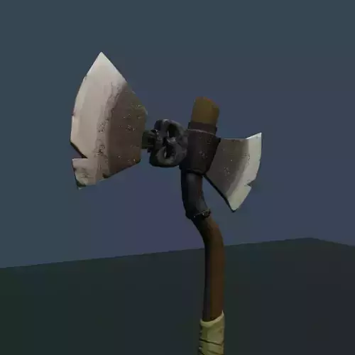 3D BATTLE AXE  Free low-poly 3D model