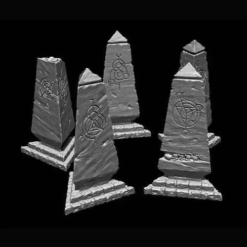 LegendGames Arcane Obelisks 3D print model