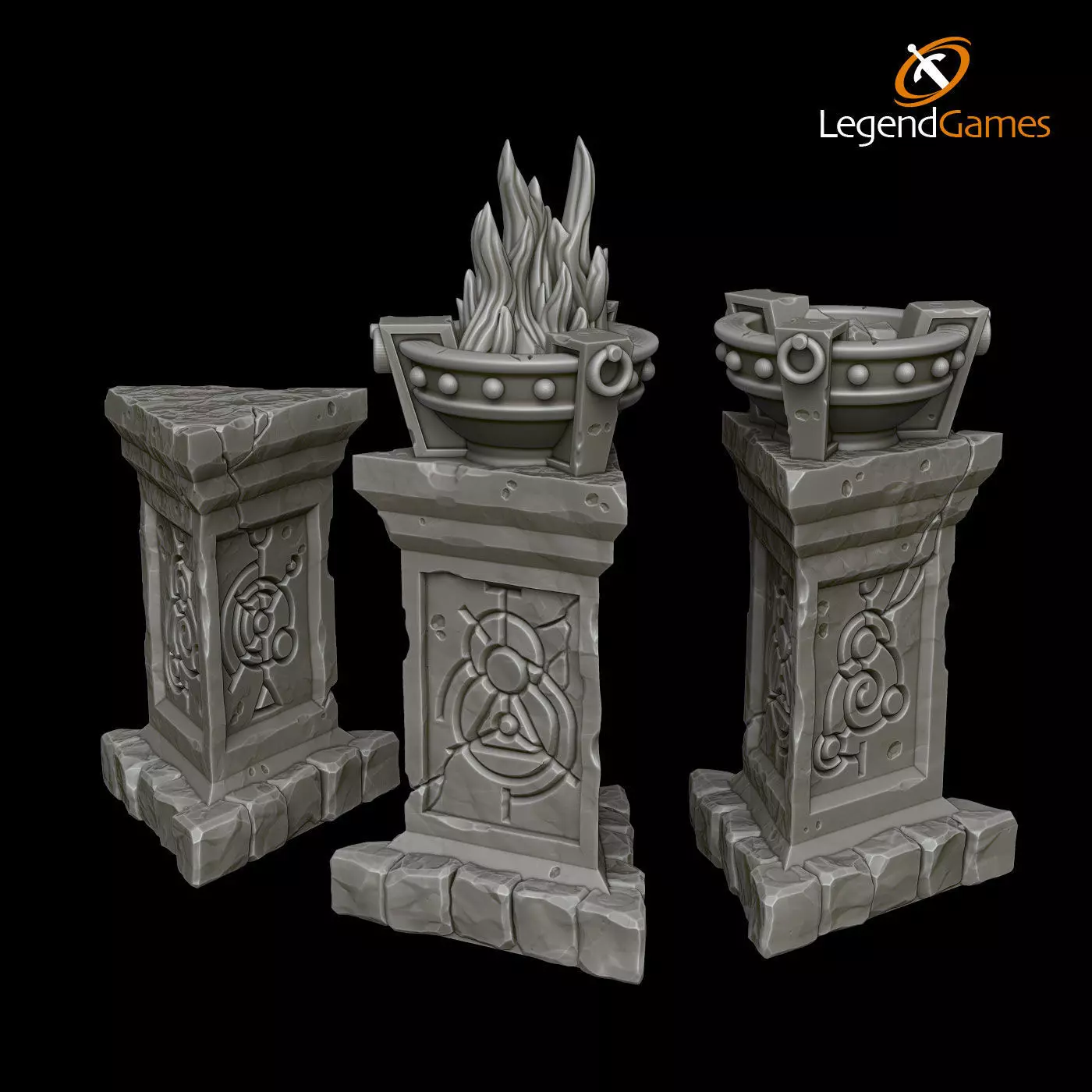 LegendGames Brazier Set 3D print model