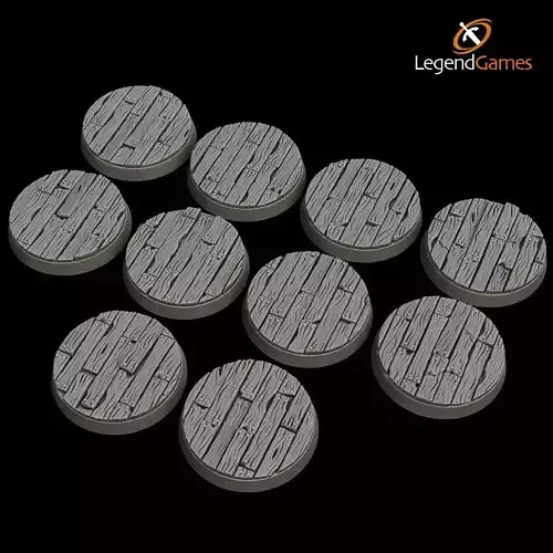 LegendGames 32mm Wood Planks bases 3D print model