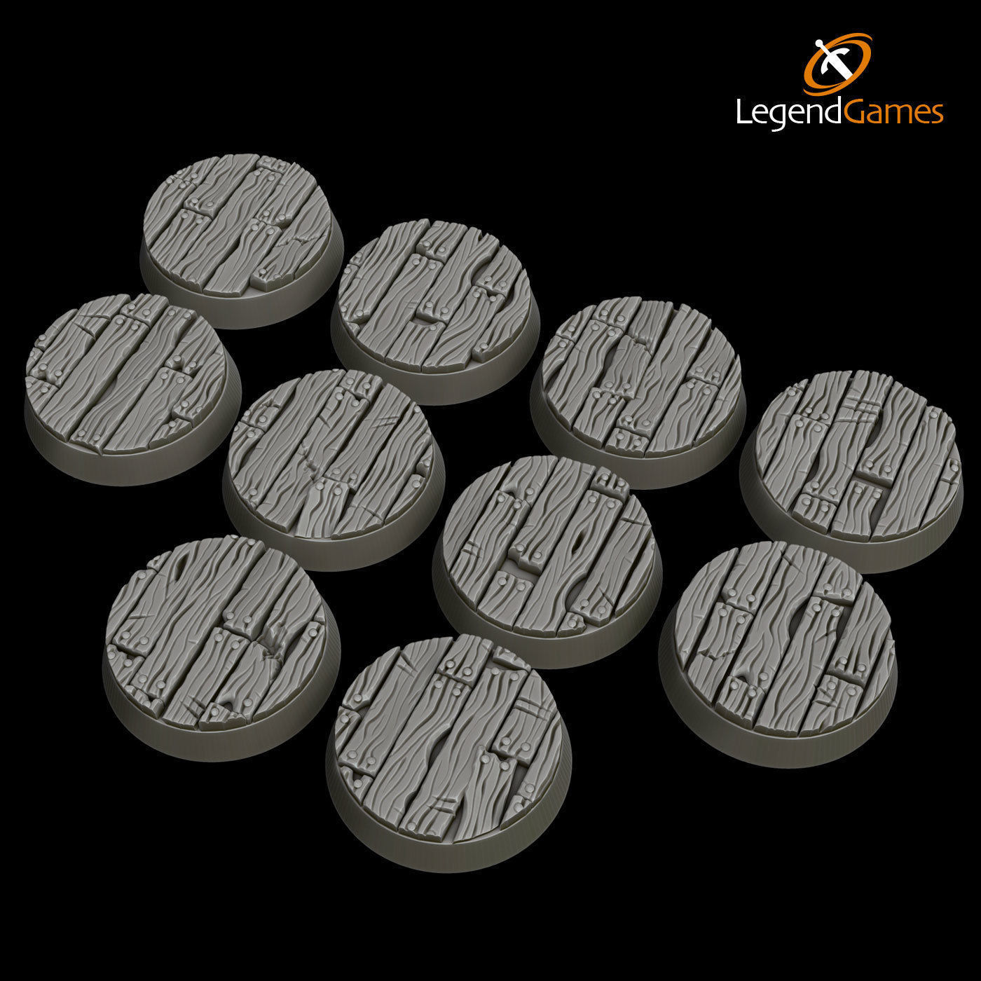 Base Planking Panel LegendGames 25mm wood planking bases 3D model 3D printable | CGTrader