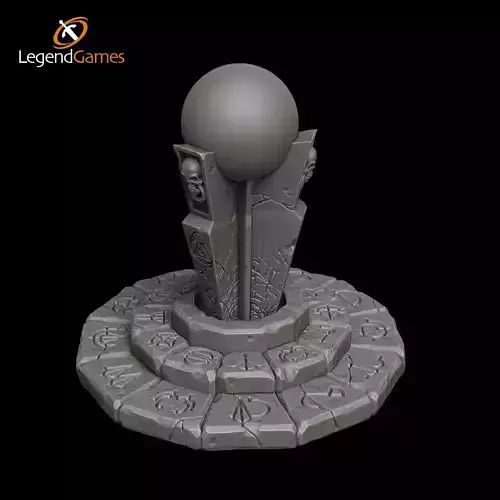 Seeing Stone and stand 3D print model