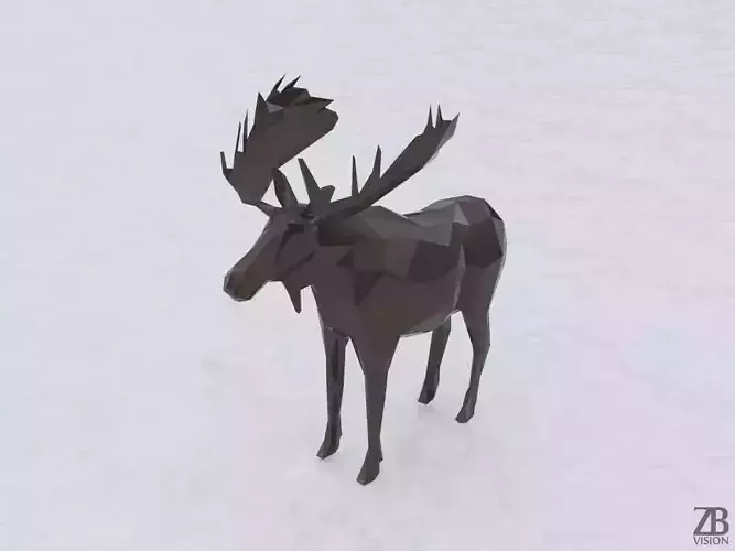 Lowpoly Moose