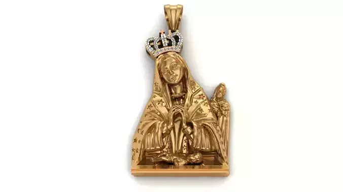 Dije virgen alta gracia-Alta gracia virgin- lady altagracia 3D print model