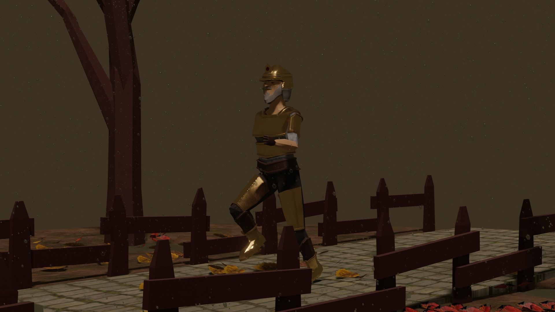 Low Poly Character Armory 3D model Free low-poly 3D model_3