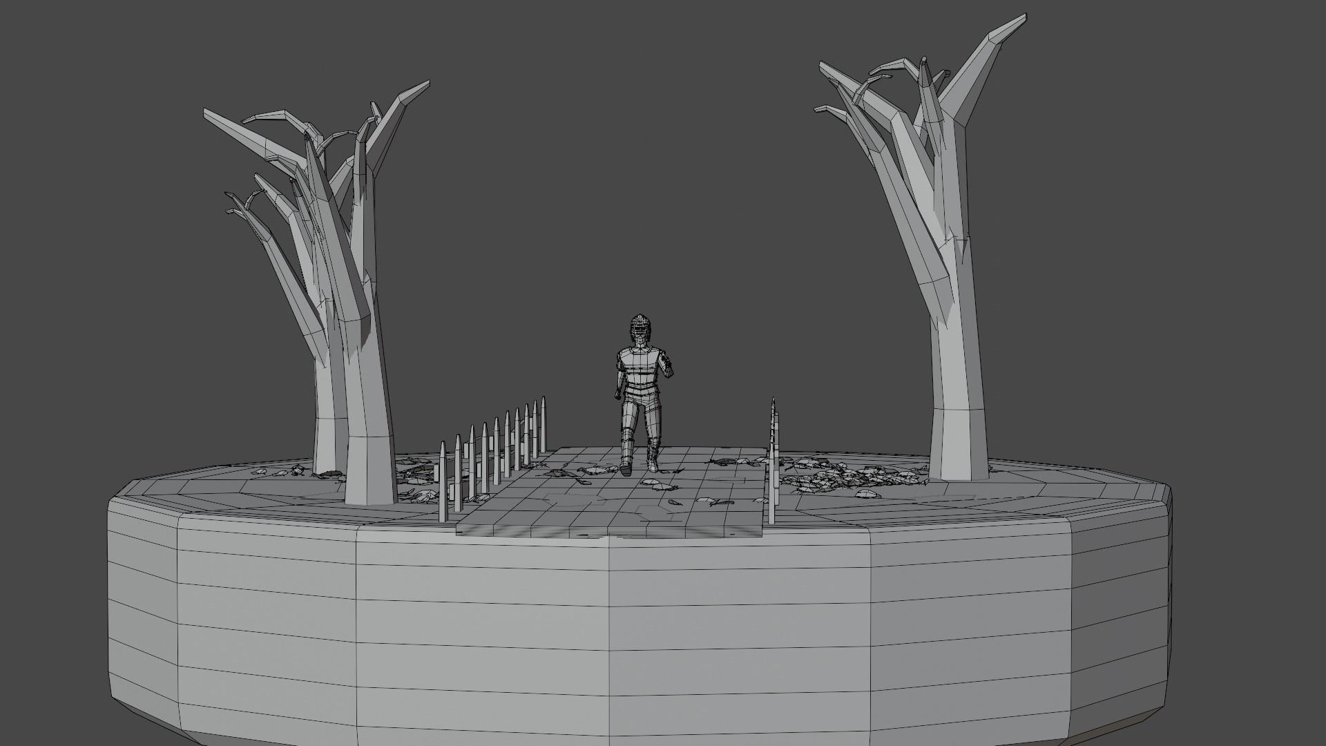 Low Poly Character Armory 3D model Free low-poly 3D model_8