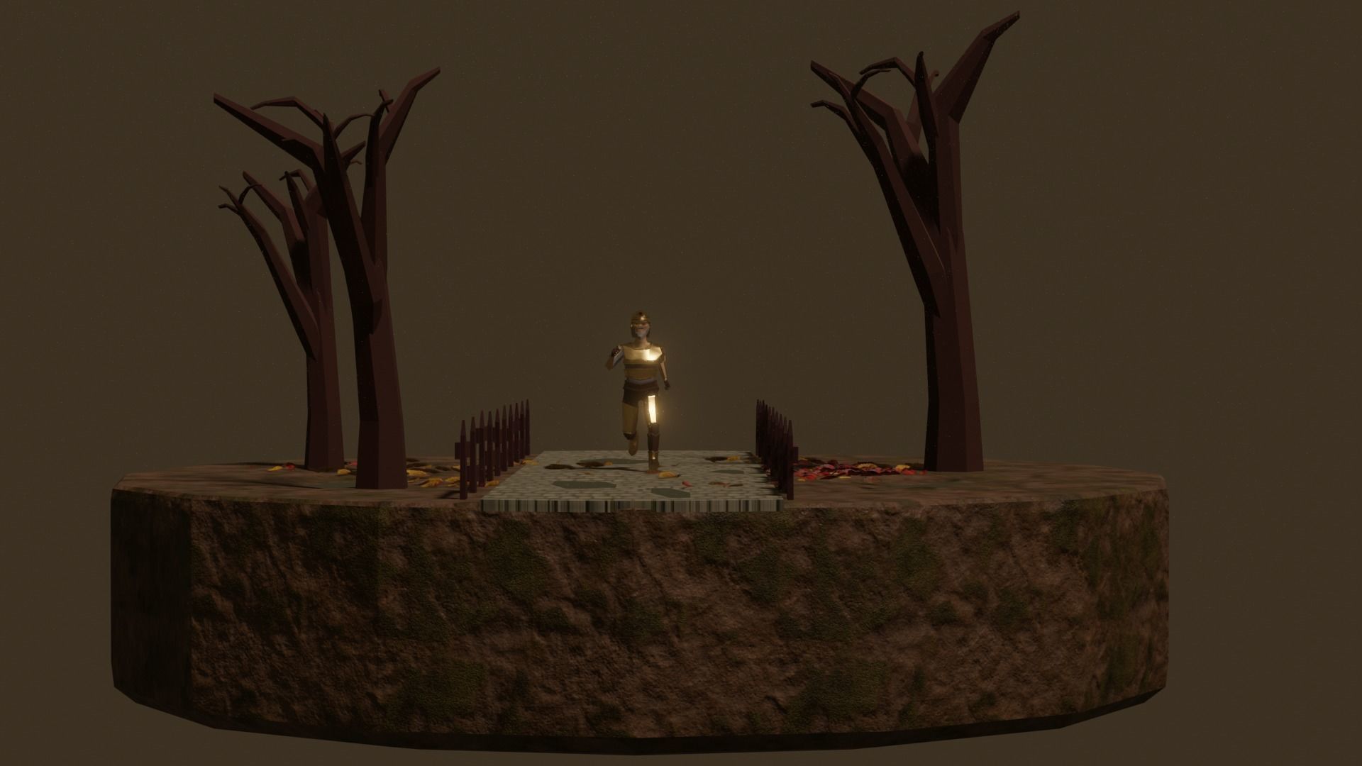 Low Poly Character Armory 3D model Free low-poly 3D model_4