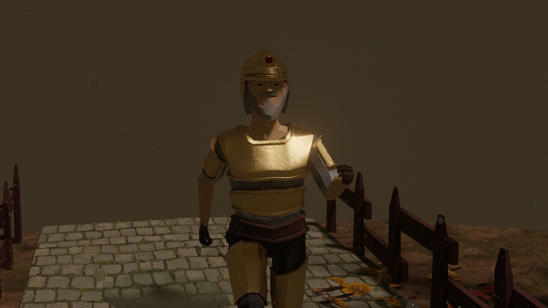 Low Poly Character Armory 3D model Free low-poly 3D model_2