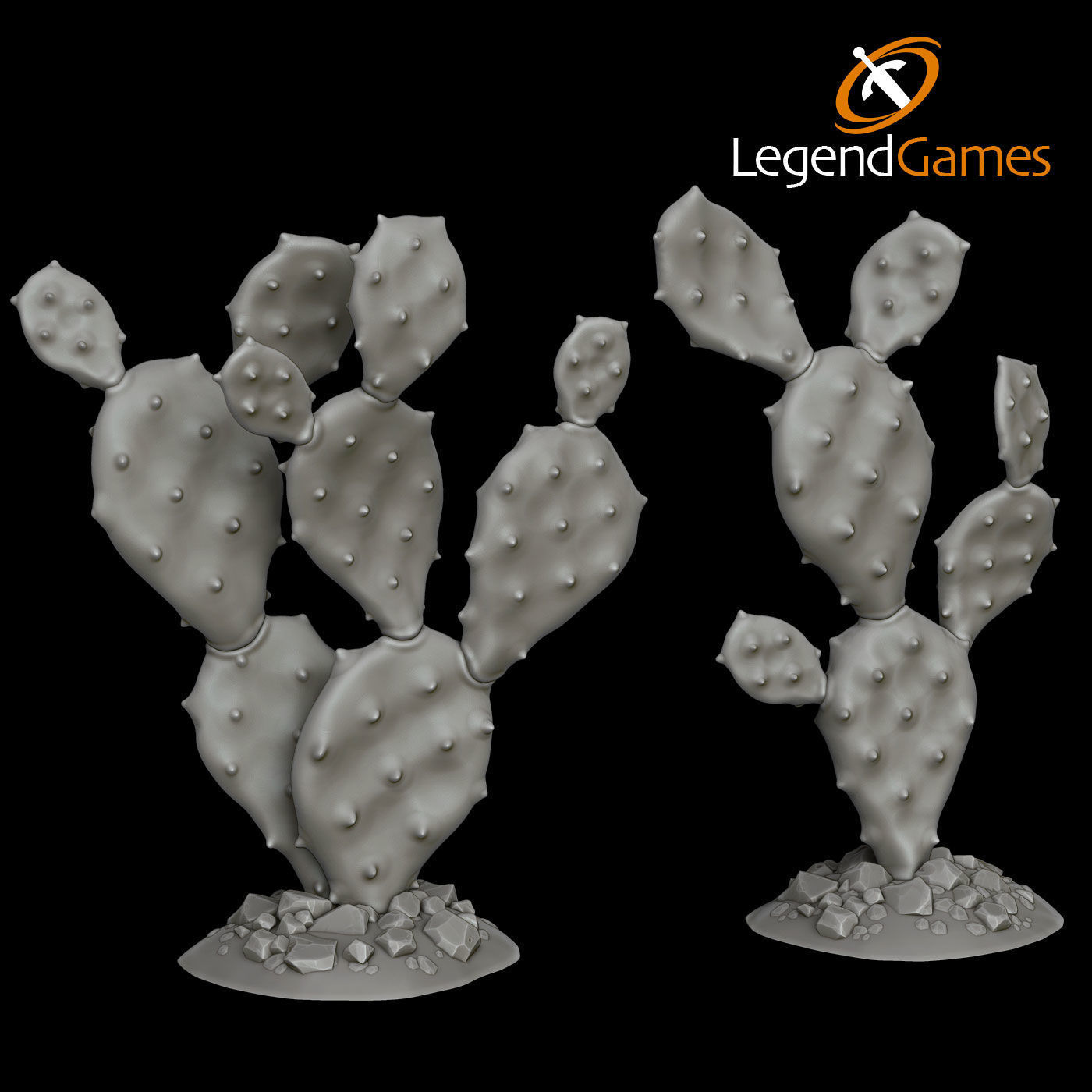LegendGames wild west Cactus set 3D print model_1