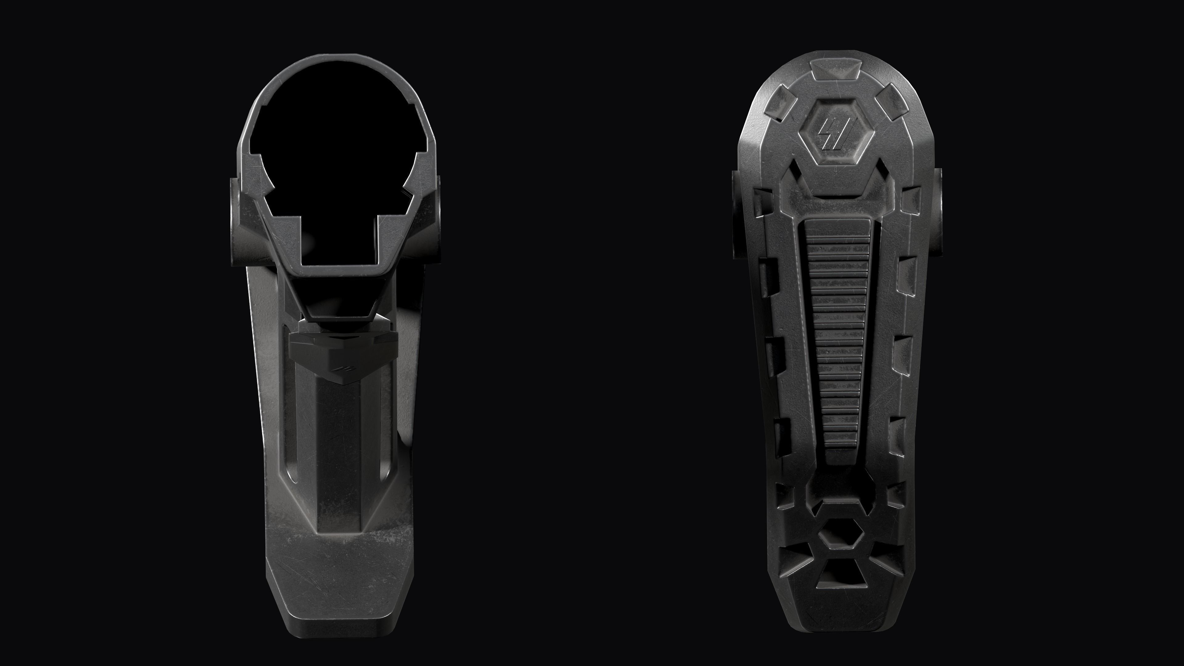 Strike Industries Viper MOD 1 Stock for AR 15 Low-poly 3D model_13