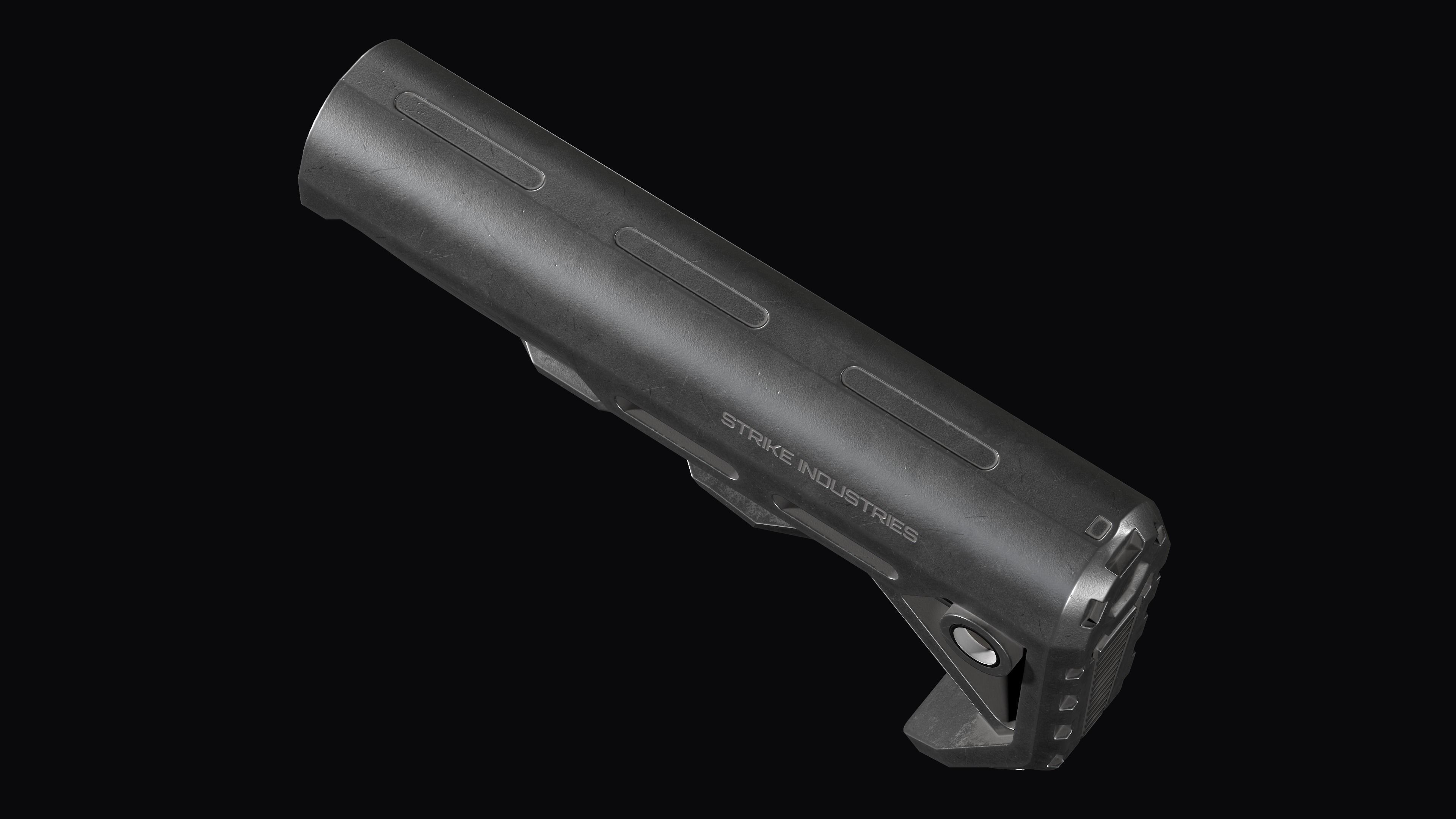 Strike Industries Viper MOD 1 Stock for AR 15 Low-poly 3D model_10