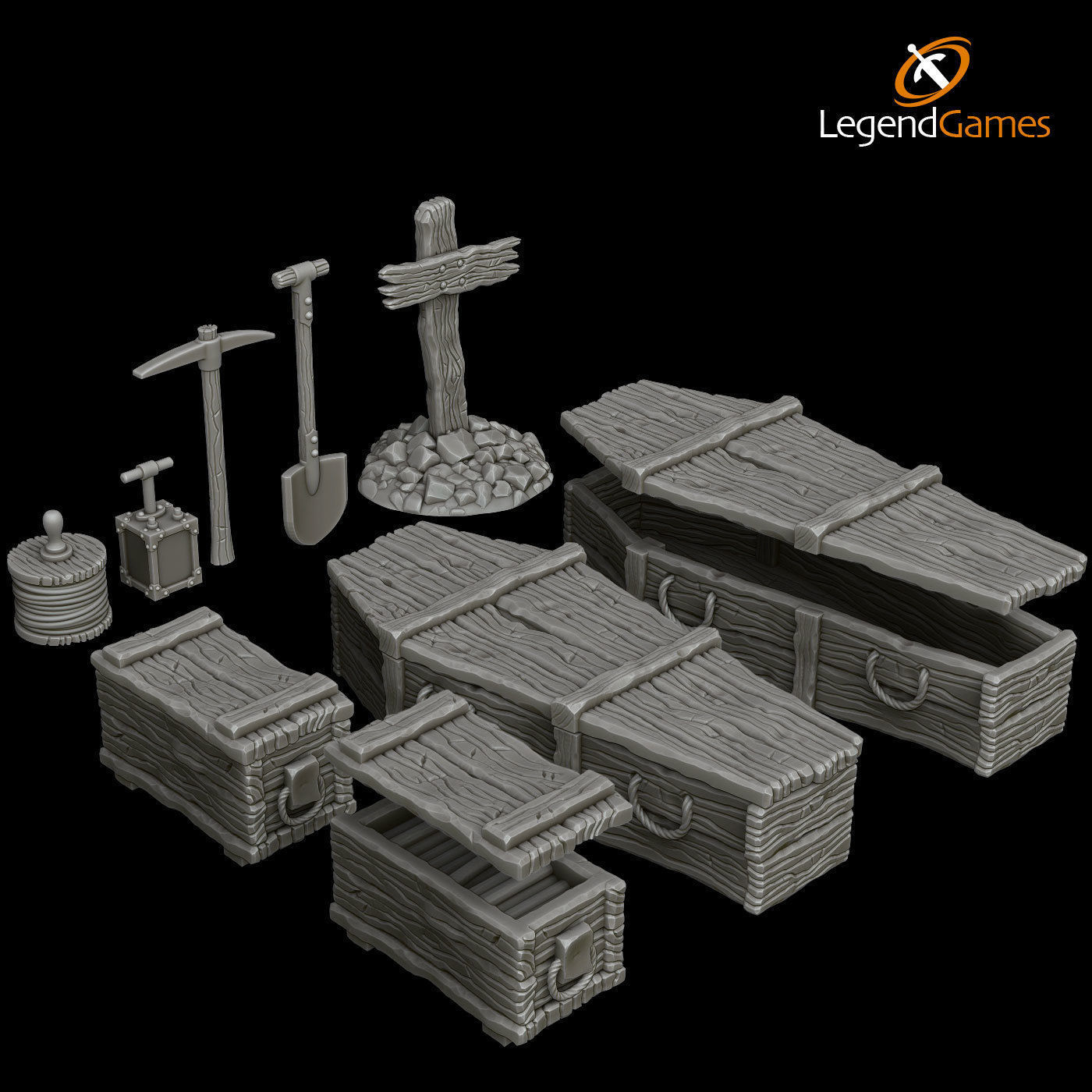 LegendGames Complete Mine Set 3D print model_9