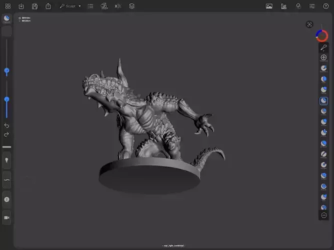 Malevolent Hound A Terrifying Demon Dog 3D Model for RPGs 3D print model