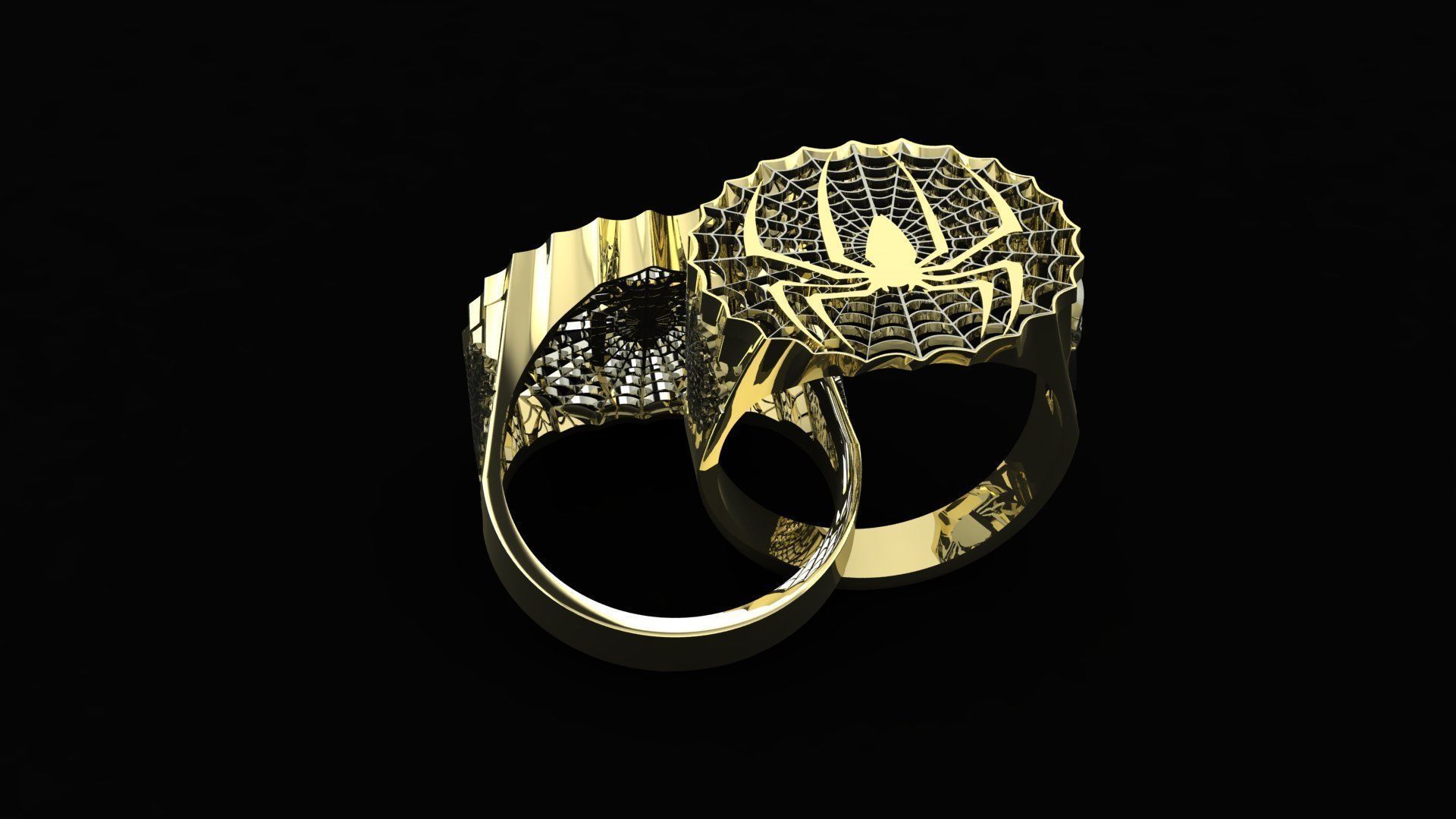 ring spider 3D print model_2