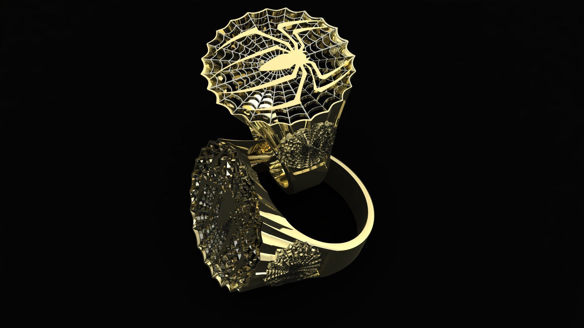 ring spider 3D print model_1