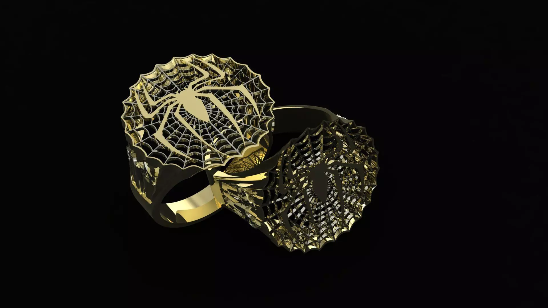 ring spider 3D print model_0