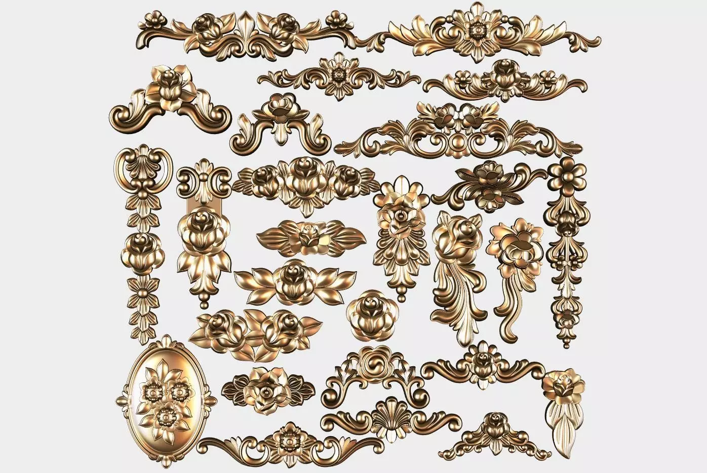 Carved decor for cnc 40 3D model_0