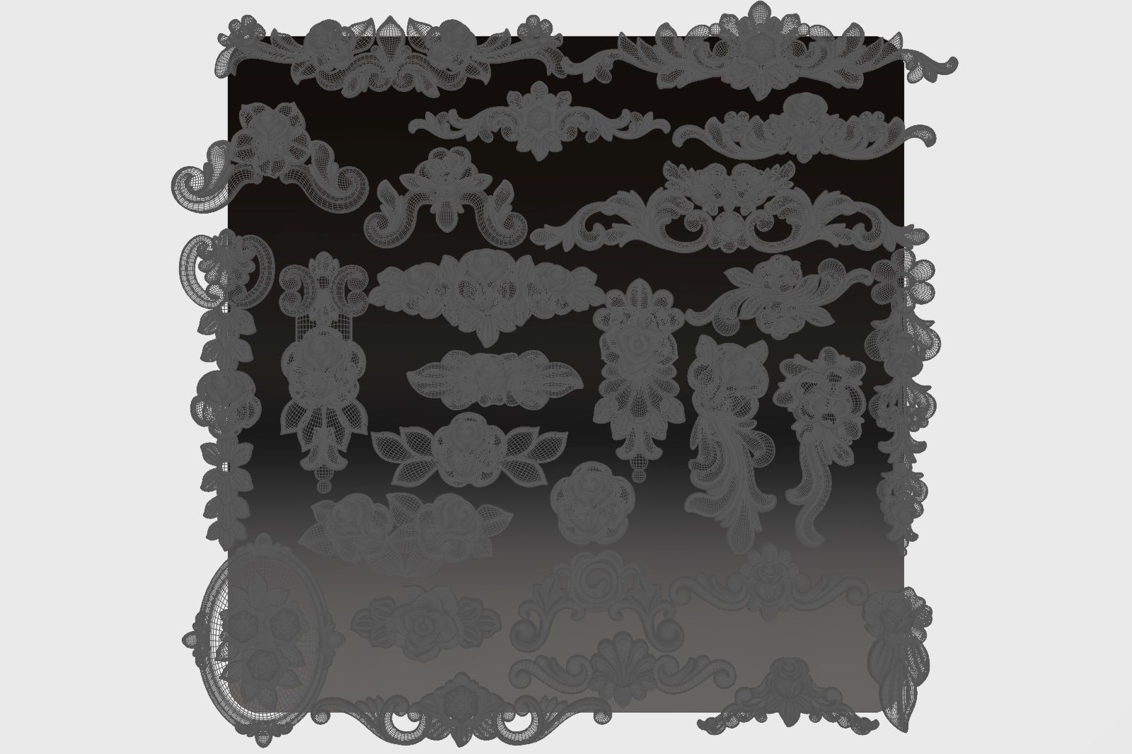 Carved decor for cnc 40 3D model_10