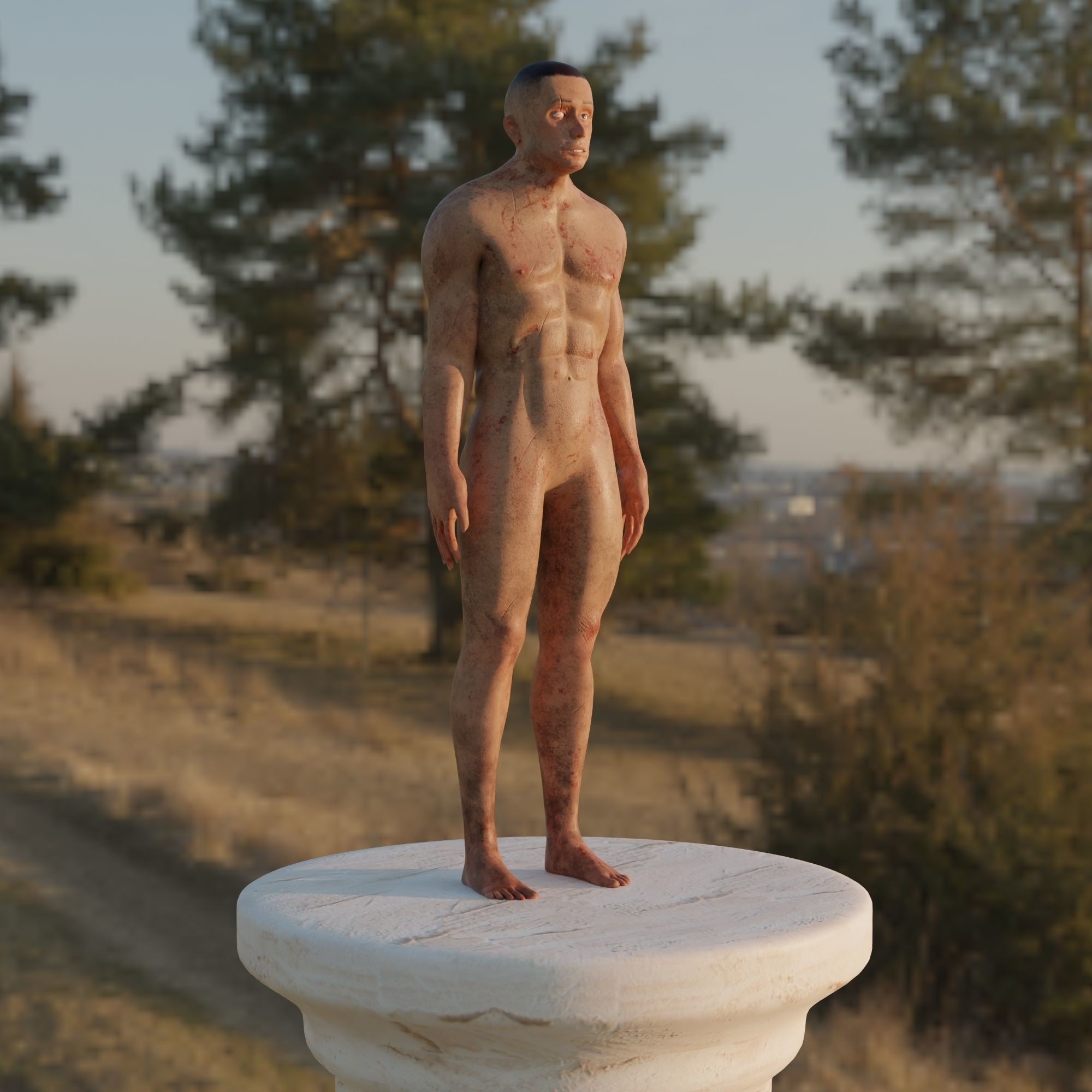 3D - Character full rig model Free 3D model_5