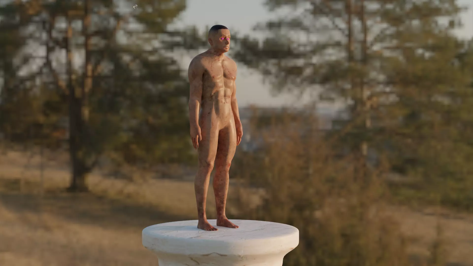 3D - Character full rig model Free 3D model_0