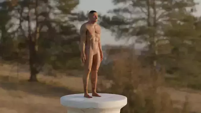3D - Character full rig model Free 3D model