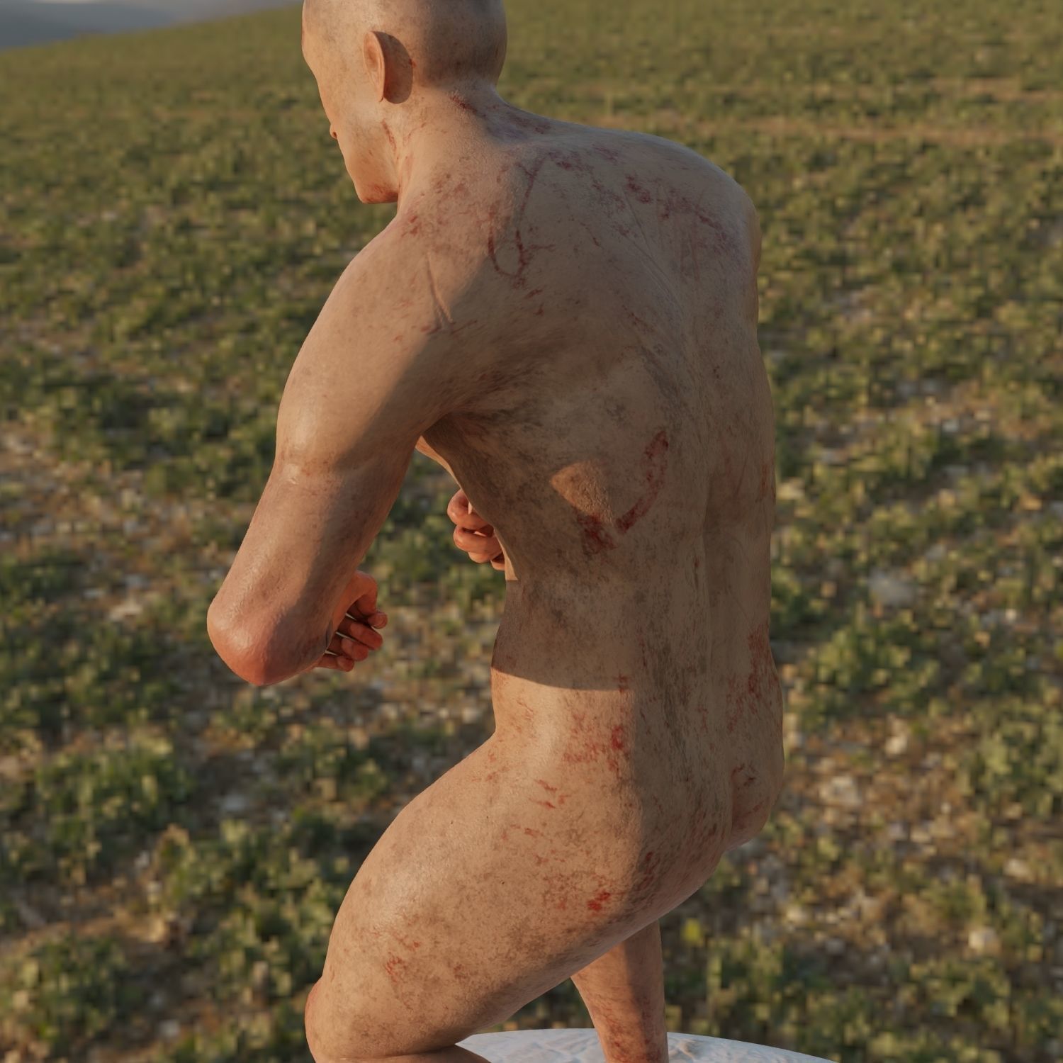 3D - Character full rig model Free 3D model_8