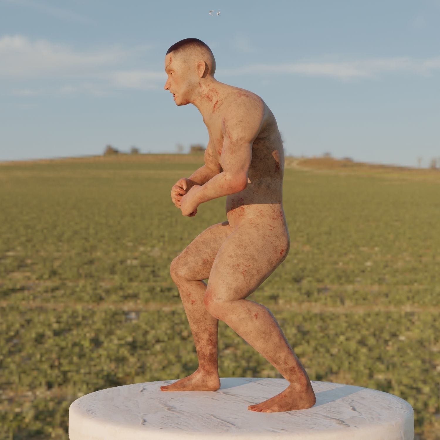 3D - Character full rig model Free 3D model_3