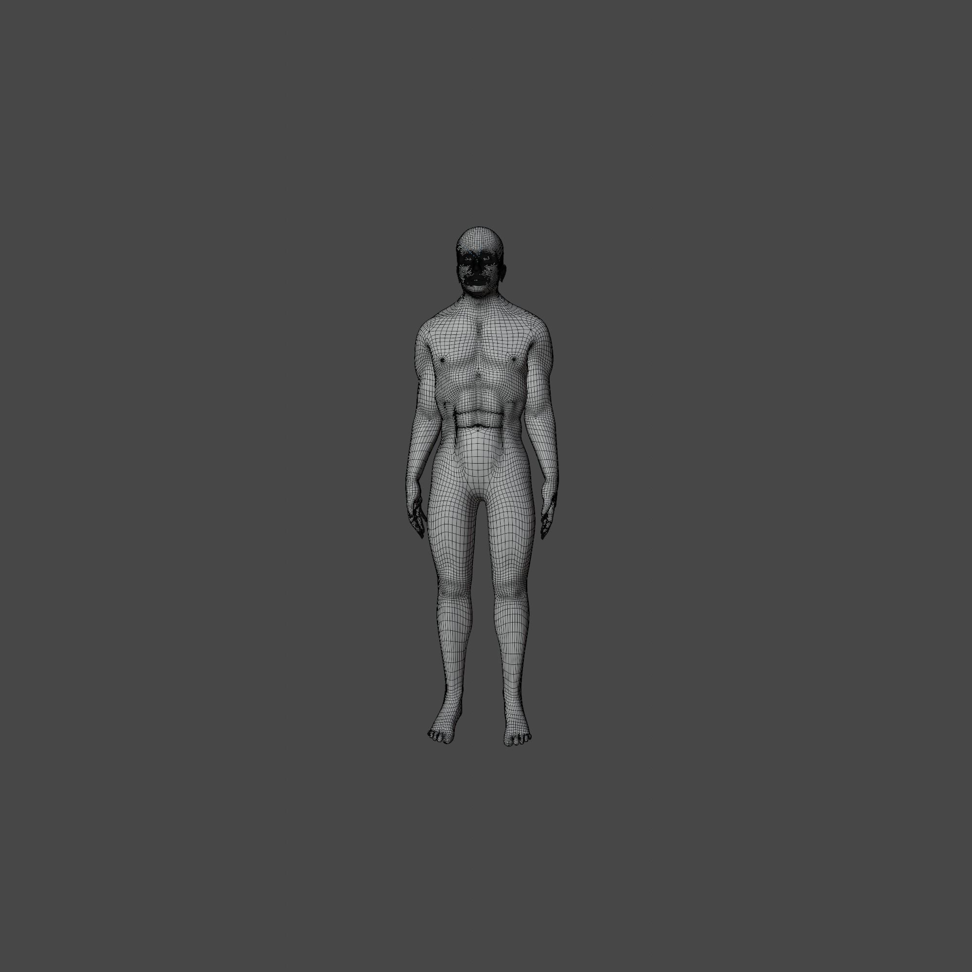 3D - Character full rig model Free 3D model_15