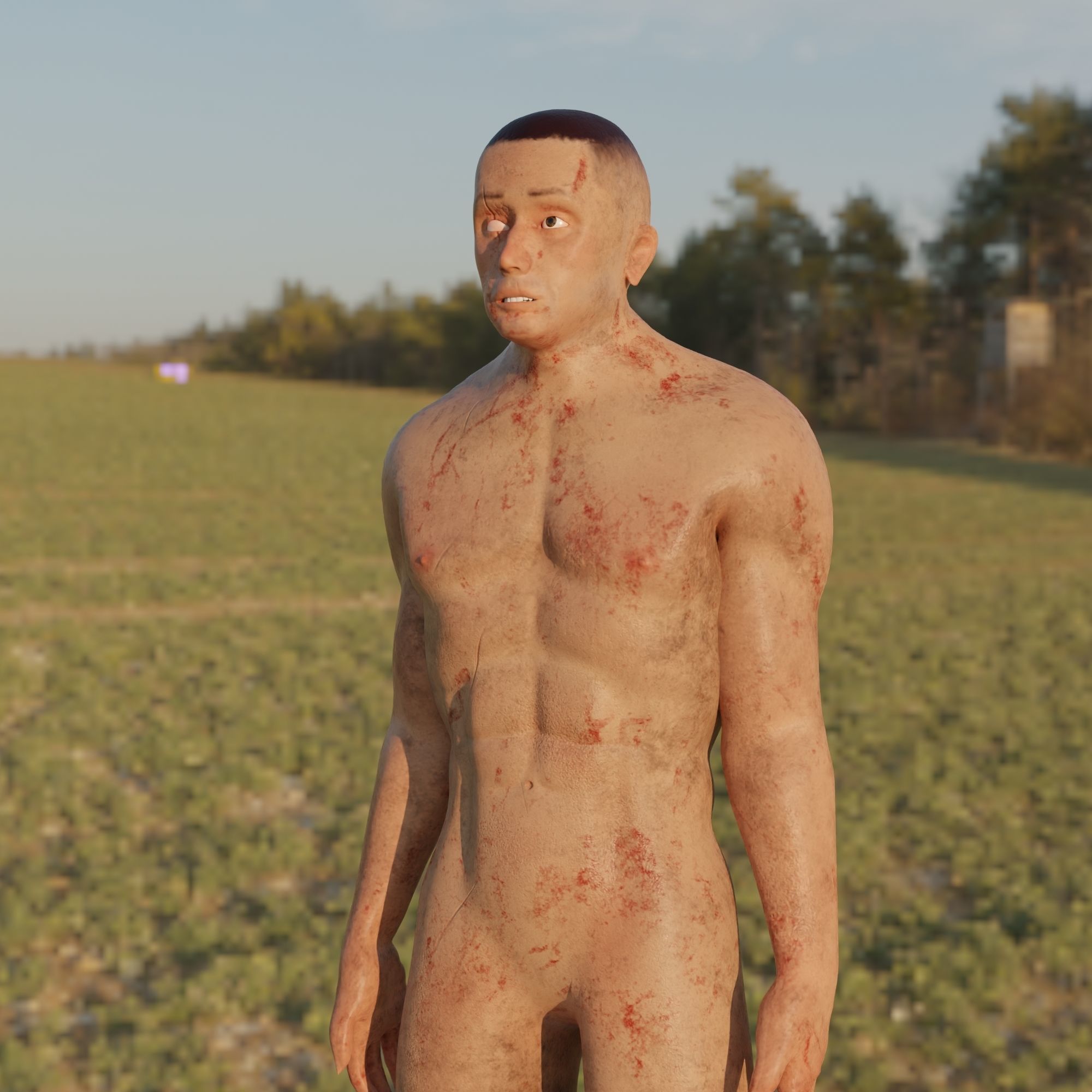 3D - Character full rig model Free 3D model_9